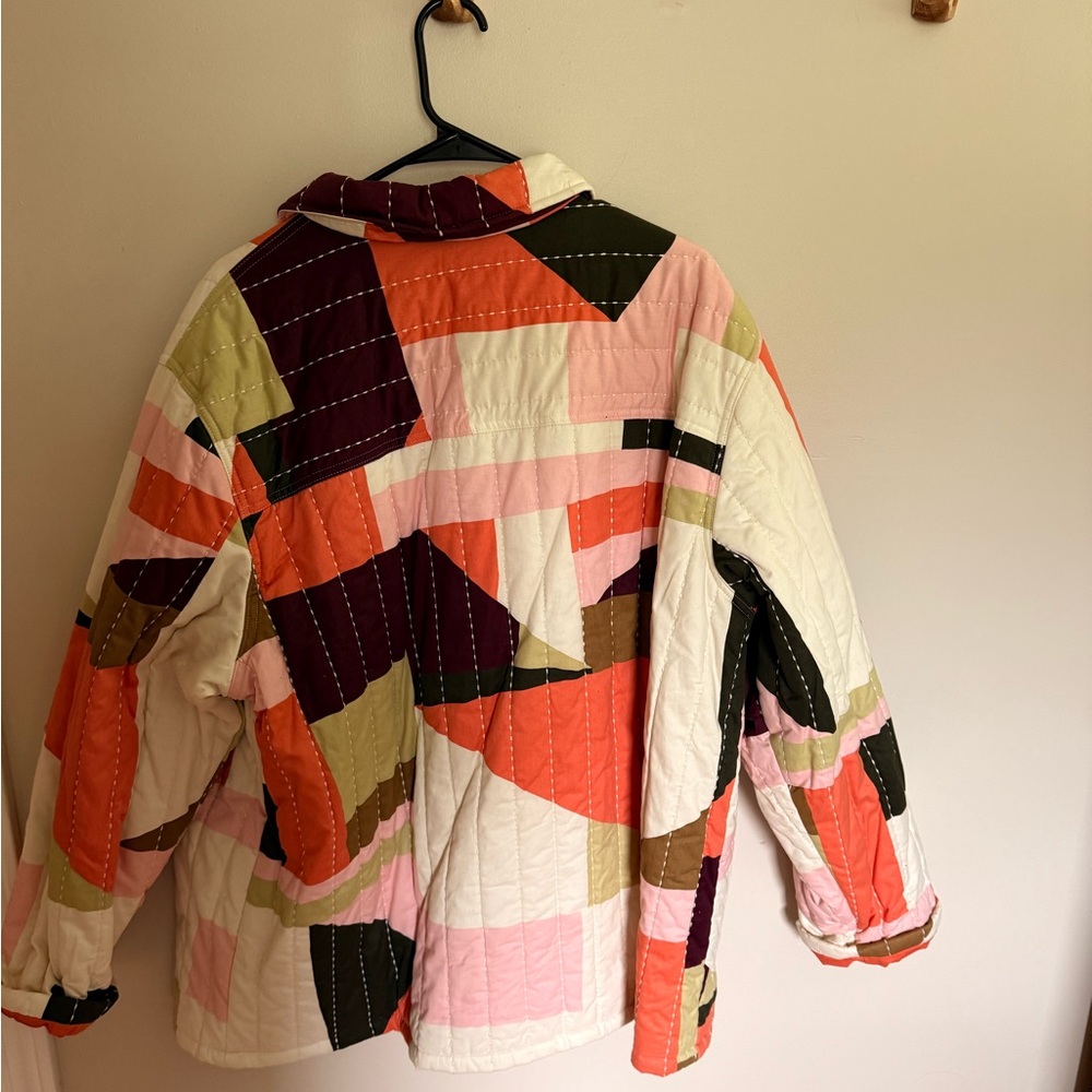 Colorful Patchwork Women's Jacket - Picture 2 of 4